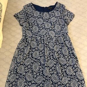 Blue floral dress